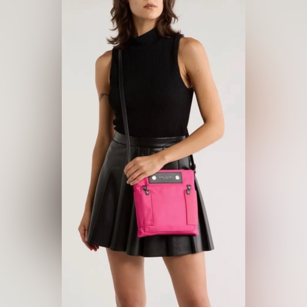 Preppy Nylon Swing Pack Bag in Bright Pink NWT